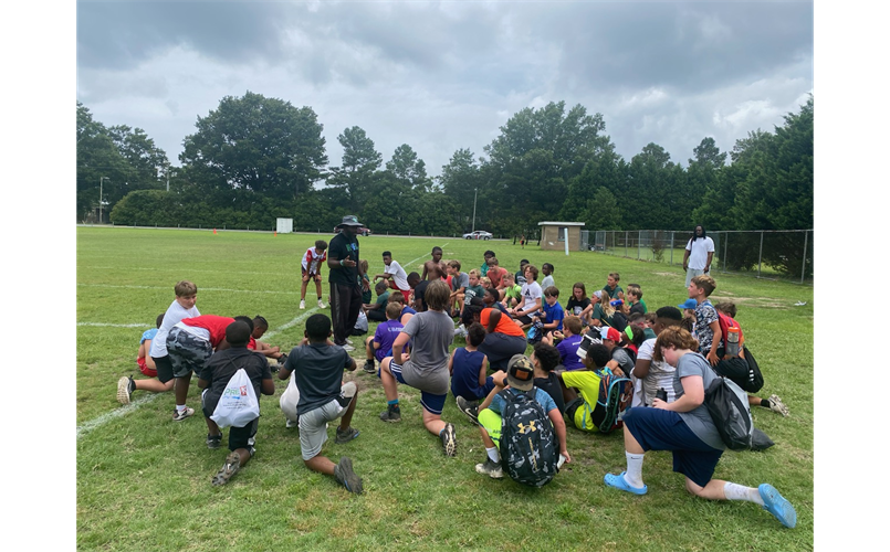 JH Rose Varsity Head Coach Bland at '23 Camp